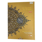 Al-Quran Al-Karim The Noble Quran Gold-Large Size A4 (30x21 cm) |Maqdis Quran