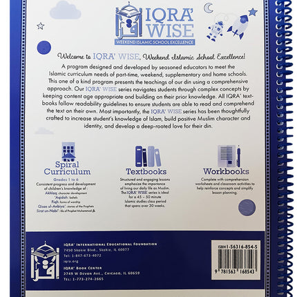 IQra' Wise (Weekend Islamic School Excellence) Workbook: Grade two