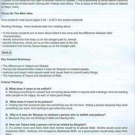I Love Islam Teacher/Parent Guide: Level 2