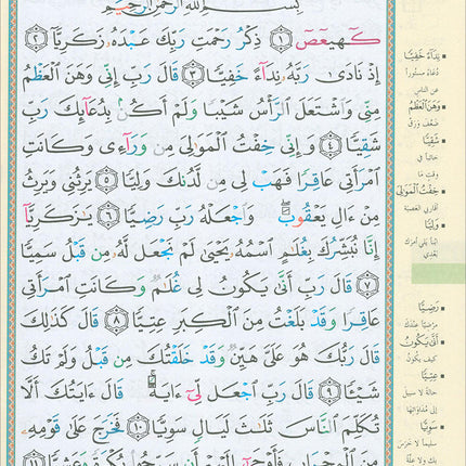 Tajweed Qur'an (Whole Qur'an in 30 Individual Juz', 7" x 10", with Leather Case – Case Color May Vary) مصحف التجويد