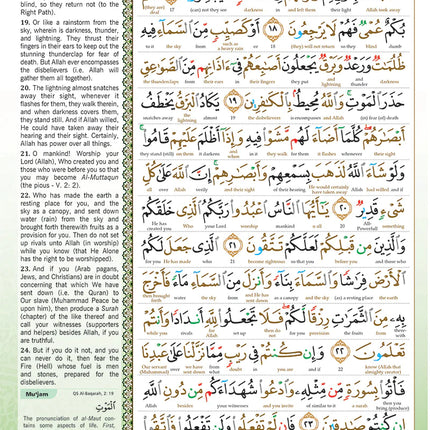 Al-Quran Al-Karim The Noble Quran Gold-Small Size A5 (21x15 cm)|Maqdis Quran