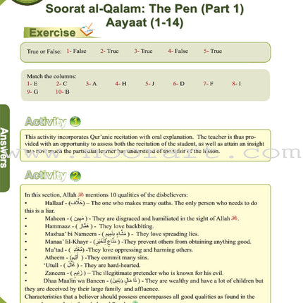 ICO Islamic Studies Teacher's Manual: Grade 8, Part 1