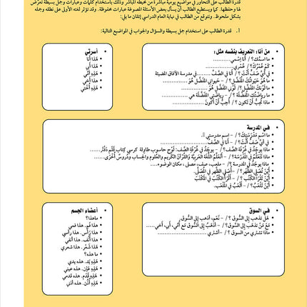 Noor Al-Arabiya Teacher Guide: Level 4 نور العربية