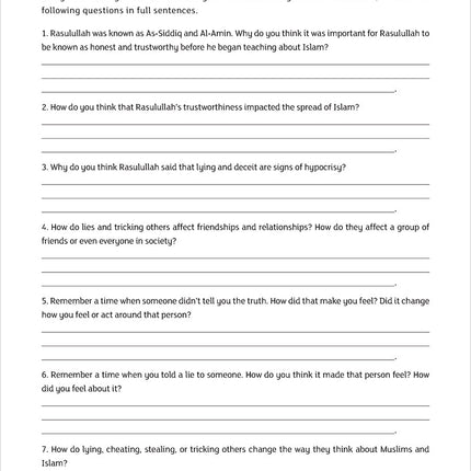 IQra' Wise (Weekend Islamic School Excellence) Workbook: Grade Seven