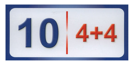 Sanabel Domino Flash Cards: Addition  Numbers, 2 sets دومينو الجمع