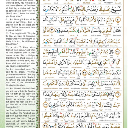 Al-Quran Al-Karim The Noble Quran Blue-Small Size A5 (21x15 cm)|Maqdis Quran