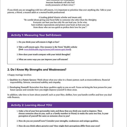 Health and Wellness - from an Islamic Perspective, Level 6