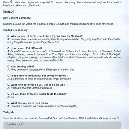 I Love Islam Teacher/Parent Guide: Level 2