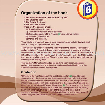 ICO Islamic Studies Workbook: Grade 6, Part 2