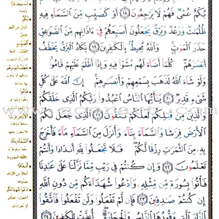 Tajweed Qur'an (Surah Al Baqara, Obvious Edition) مصحف التجويد