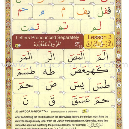 Noorani Qa'idah: Master Reading the Qur'an (Set of 2 Books and 6 Audio CDs) القواعد النورانية