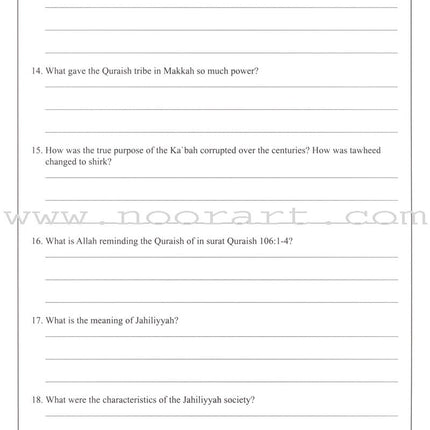 Living Islam Worksheets - Prophet of Mercy: Part 3 (10th Grade)